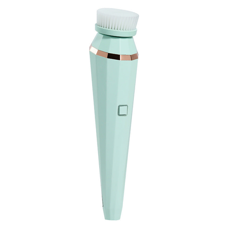 4 In 1 USB Rechargeable Electric Facial Cleansing Brush Soft Skin Care Portable Massager