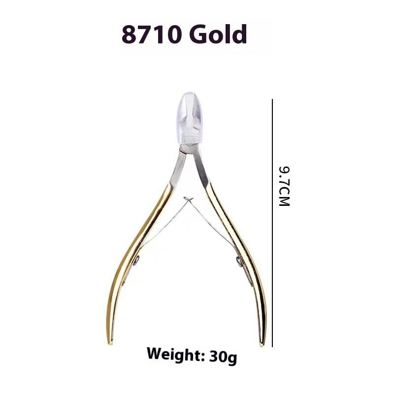 Factory Wholesale Cuticle Nipper Manicure Double Fork Beauty Pliers Barbed Care Tool