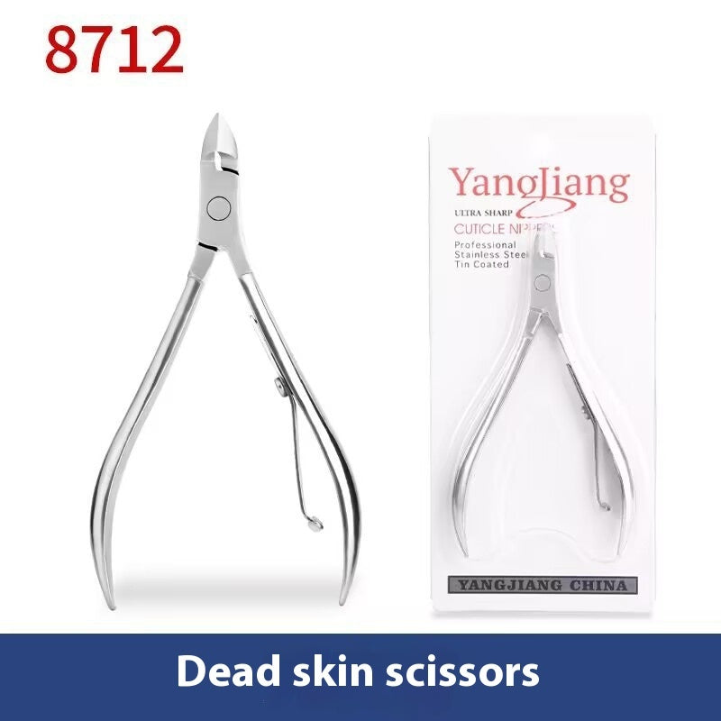 Factory Wholesale Cuticle Nipper Manicure Double Fork Beauty Pliers Barbed Care Tool