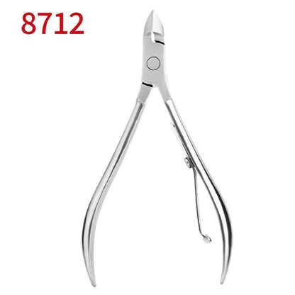 Factory Wholesale Cuticle Nipper Manicure Double Fork Beauty Pliers Barbed Care Tool